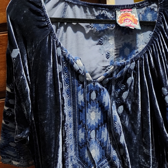 Johnny Was 3x Velvet boho dress - Picture 2 of 3